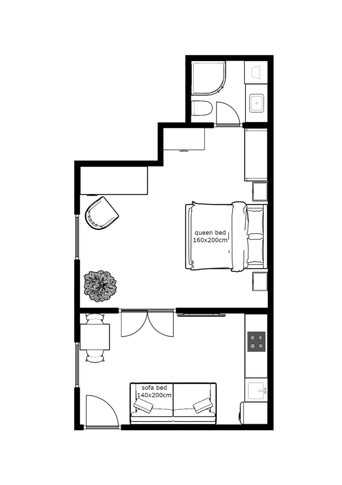 A13 Downtown With Parking Apartment